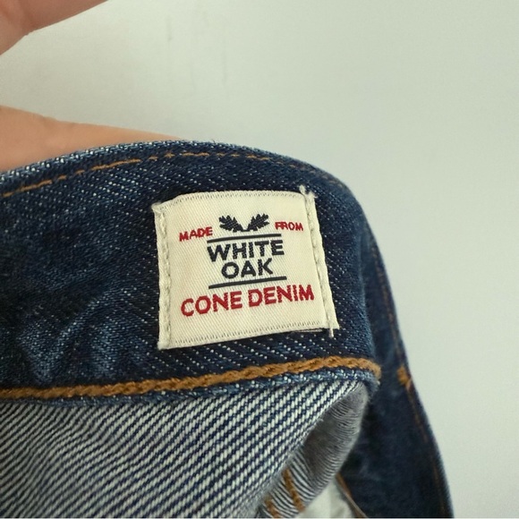 Levi’s 501 blue White Oaks Cone Denim frayed cutoff jean shorts - size 28 - Picture 3 of 4